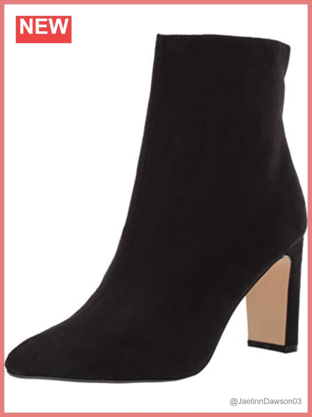 Suede Pointed Toe Ankle Booties with Sock-Like Fit and Zipper
